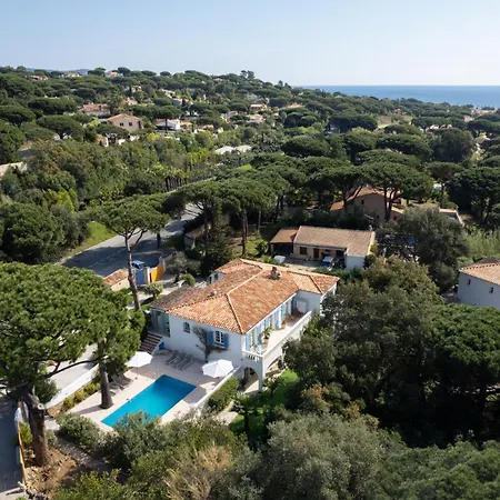 Luxury Family Villa With Large Pool, Garden & Outdoor Dining Near Beach, Domaine L'Oiseau Bleu In Sainte-Maxime *